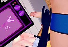 Tv Woman Gets Fucked In Apron And Socks