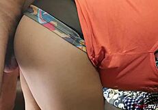 Homemade anal creampie in young latina's ass