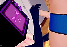 Tv Woman Gets Fucked In Apron And Socks