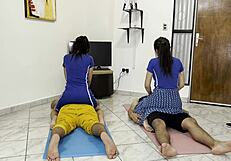 Wives in Erotic Massage Salon for NTR CORNUDOS