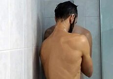 Showering with My Straight Friend and His Big Cock
