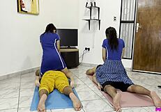 Wives in Erotic Massage Salon for NTR CORNUDOS