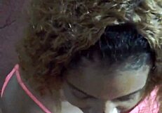 Innocent Ebony In Philly Sucks White Cock