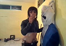 Nickita Eloise stars as a stunning shemale getting intense anal action in this scene