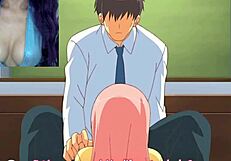 he’s broken after wife leaves, so why not bang stepdaughters in hentai papa love?