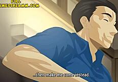 Sexually alluring Hajime, teases her adulterous lover in the first episode