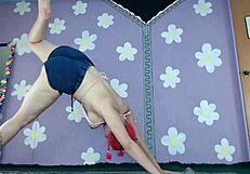 Beginner cute MILF flashing pierced nipples in bikini