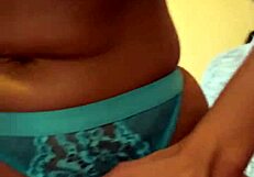 my perfect blonde wife in blue lace lingerie riding and enjoying a treat until it explodes