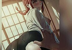 I, Makina, play a teasing game with you, edging in femdom bondage