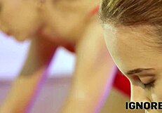 Czech Brunette's Tight Yoga Ass and Pussy in Intense Sex