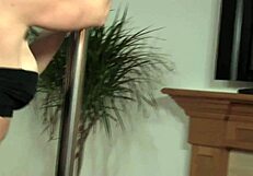 Brooke Adams' first porn: tattooed guy gropes her wet pussy.