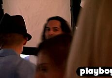 the hot babes say, let's play with that perverted guy in our lingerie photo session