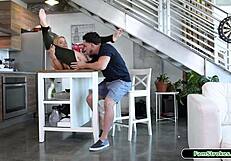 Petite stepsis says, I can't resist sucking my stepbro's big cock