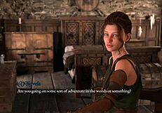 Sexual power dynamics in the relationship between the characters in visual novel game walkthrough