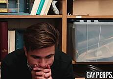 Young Perpetrator Bounces On Officer's Huge Black Cock In Uniform Bareback