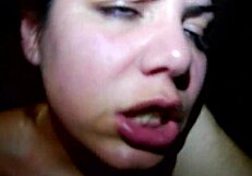 Amateur hot brunette enjoys a fuck by being cowgirl in a farm