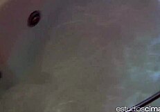 lesbian milfs sharing a steamy shower with fingering fun. loving every wet moment together.