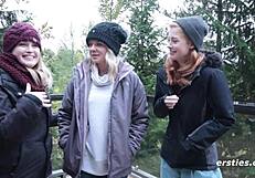 Hell Yeah, 3 Amateur Lesbians Turning Up the Party Heat!