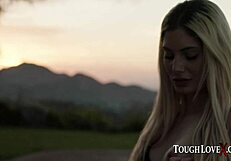 Toughlovex Blonde Nella Jones Deepthroats And Fucks Outdoors