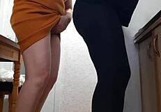 Zwei Putzfrauen ficken abwechselnd in der Küche