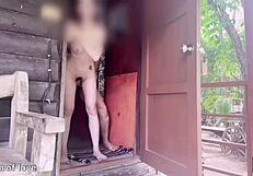 Get a great looking girl and parading the entire resort with this POV video