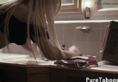 I watched a lesbian teen tribbing with a sapphic milf outdoors.