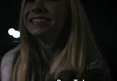 I watched a lesbian teen tribbing with a sapphic milf outdoors.