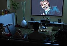 sexy teacher in big city pleasures squirts from fucking machine, wow!