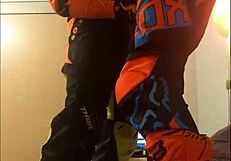 Gay Motocross Blowjob