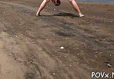 i fuck this hot teen chick's pussy hard from behind