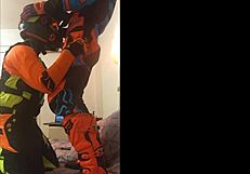 Horny bareback motocross sexy boy gay sexual scene frottage sucking