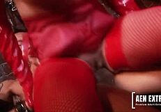 Fucking the Caged Gimp with Amy Azurra