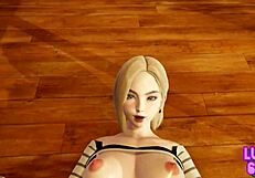 dragon ball android 18 shows off strong combat power