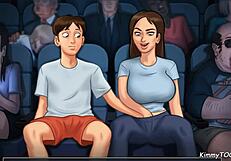 Summertime Saga Shock! College Girl Rides Massive Cock in Dorm Room!