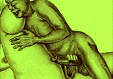 Vintage erotic drawings from retro cartoons