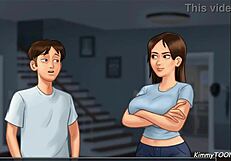 Summertime Saga Shock! College Girl Rides Massive Cock in Dorm Room!