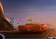 Summertime Saga Shock! College Girl Rides Massive Cock in Dorm Room!