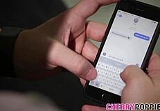 skinny teenage blonde gives handjob, oral, rides big cock to facial