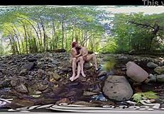 Yanks Amateurs Ana Molly and Belle in Lesbian Outdoor Fun!