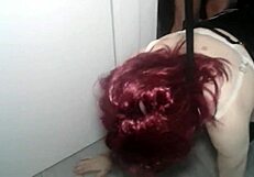 Troio Cagna Travestita Umiliata Con La Testa Nel Cesso