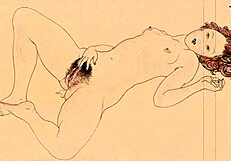 Vintage erotic drawings from retro cartoons