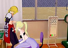 Edward and Winry engage in intense fast handjob sex