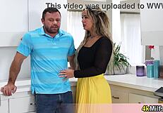 I love how this busty businesswoman stepmom craves double penetration