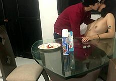 I get so horny sucking cock with strawberry and cream, leading to deepthroat and creampie