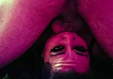 i love deepthroating this big natural tits bbw cougar's fat mature brunette pipes while she sweeps them out