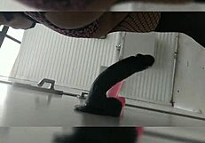 Bent Over in Public Bushes: Rough Sex with Dildo and Flashing.