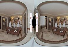 Naughty America - Lauren Phillips And Natasha Starr Surprise The Bride Katie Morgan With The Hot Stripper They Saw For The Bachelorette Party