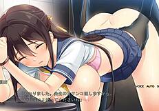 젠장! 교복 입은 일본 학생이 야생 액션!