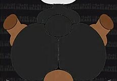 Watch Grizzy and Pan-Pan in hardcore anal doggystyle with monster cocks?