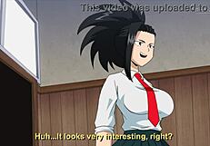 two teen 18+s gagging on big black cocks in my hero academia hentai gang bang